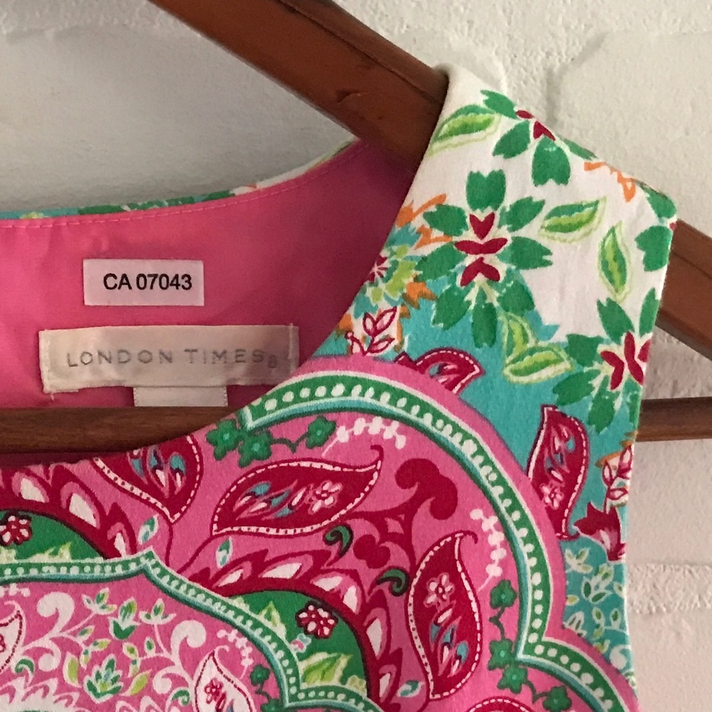 London Times Multicolor Patterned Mini Dress - Picture 4 of 7